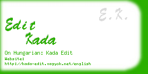 edit kada business card